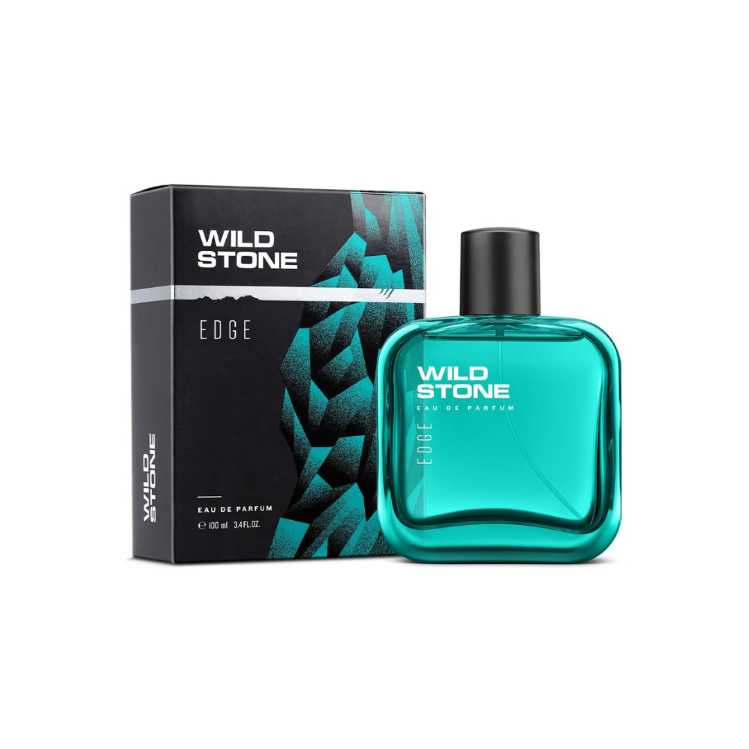 Wild Stone Edge EDP Perfume for Men, 3.38oz| Notes of Lemon ,Green and Artemisia | Eau De Parfum |Fragrance for Modern Lifestyle | Ideal Gift for Him | Active Lifestyle