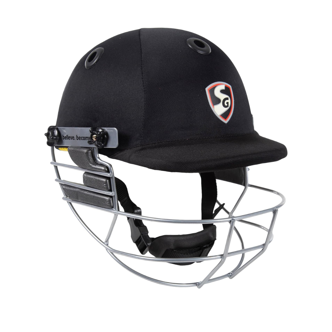 SG Blaze Tech Cricket Helmet | Polypropylene | Unisex | Lightweight | High-Density EVA Lining | Adjustable Grill & Strap | Ventilated for Comfort