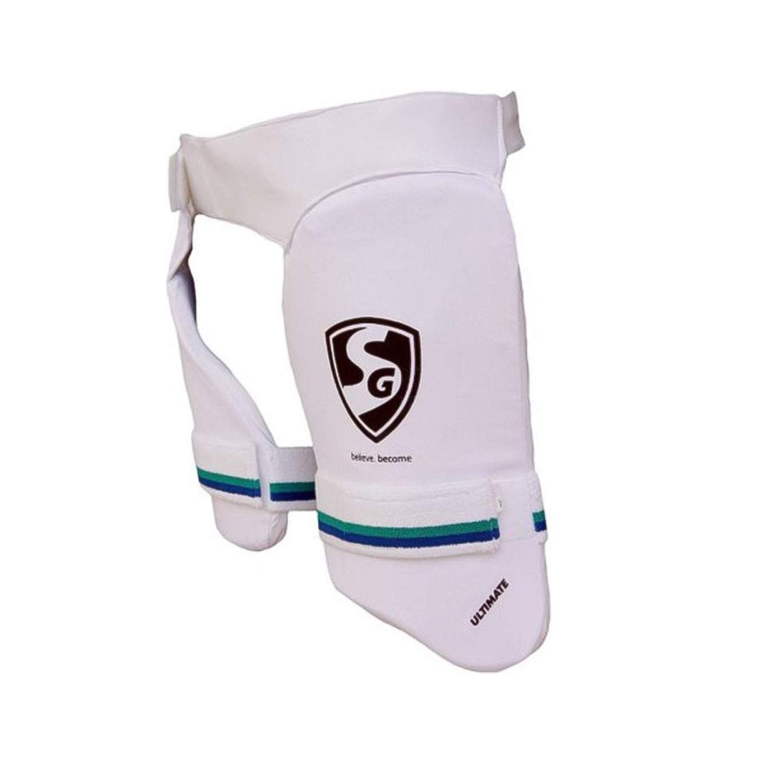 SG Ultimate Combo Thigh Guard | Men LH | Men | Synthetic | Men | Customised Adjustment | Thigh & Inner Thigh Protection | Comfort-Fit Elasticated Straps | Fully Adjustable | Comfortable Backing