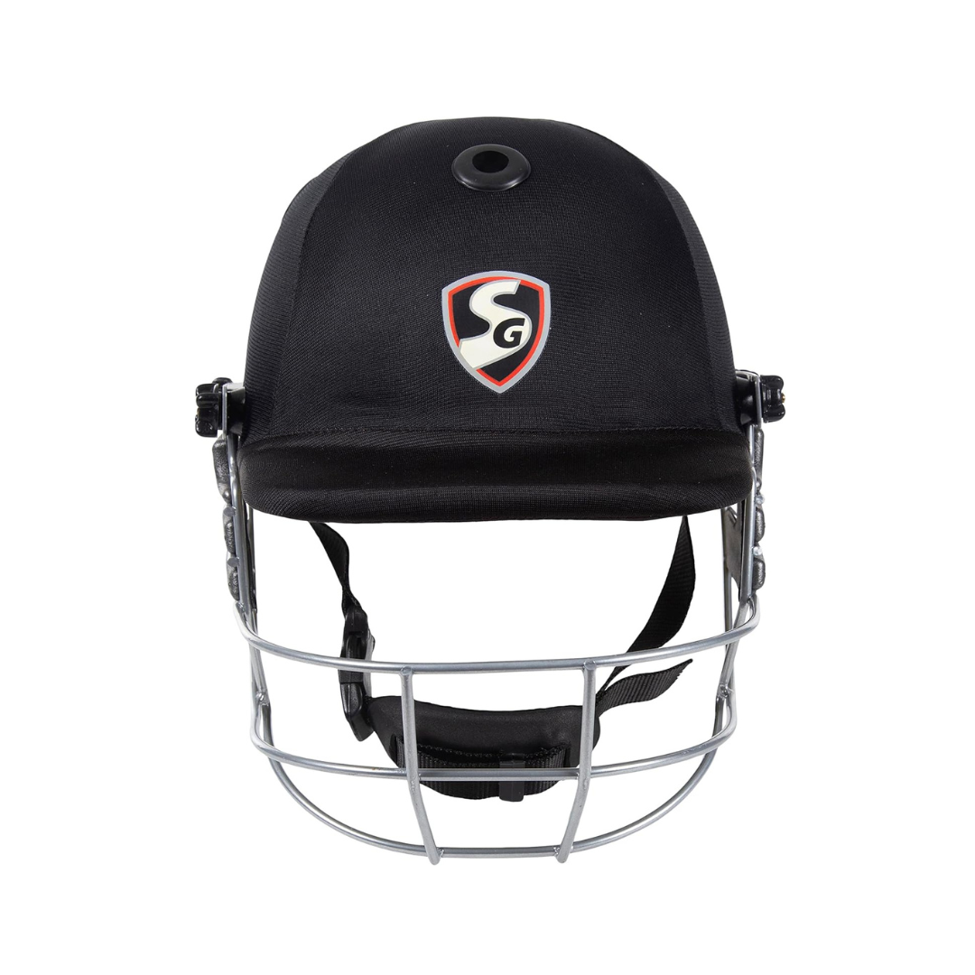 SG Blaze Tech Cricket Helmet | Polypropylene | Unisex | Lightweight | High-Density EVA Lining | Adjustable Grill & Strap | Ventilated for Comfort