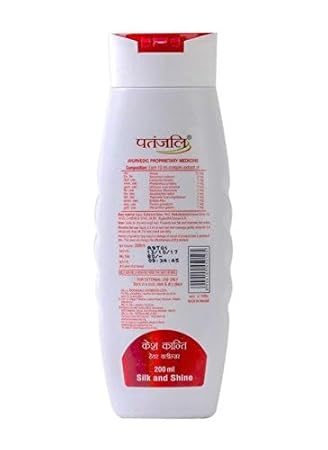 Patanjali Ayurved Limited Kesh Kanti Hair Clnsr Silk and Shine, 200ml