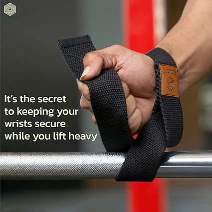 Boldfit Weight Lifting Straps and Wrist Support for Gym - Accessories for Men and Women - Deadlift Strap for Weightlifting and Grip