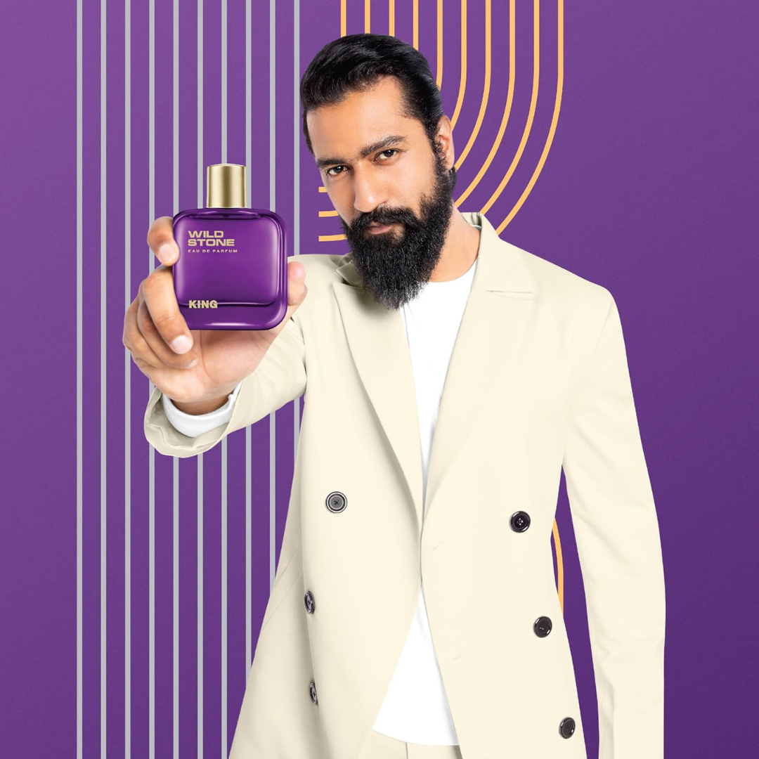 Wild Stone King Perfume for Men, 3.38oz, Notes of Grapefruit, Lemon, and Lavender | LongLasting Fragrance | Best Gift for Him | Perfume for Men | Active Lifestyle | Gift for Men