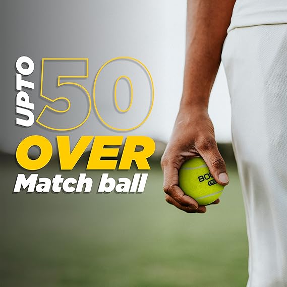 Boldfit Cricket Tennis Ball for Cricket Tournament, Street Match Cricket Ball Tennis for Lawn Cricket Soft Tennis Balls Pack of 3