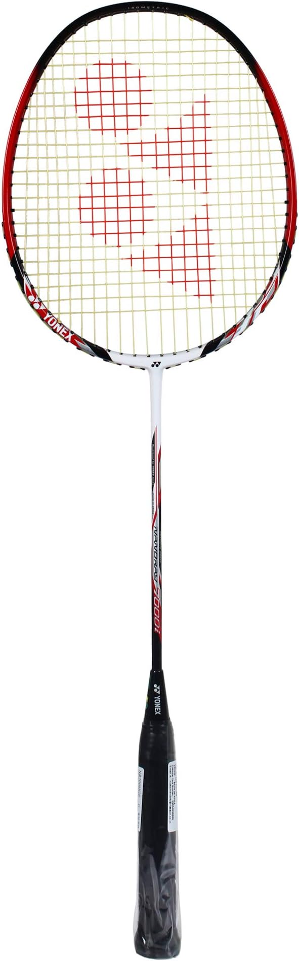YONEX NR 7000i Graphite Strung Badminton Racket with Full Racket Cover (White/Red)| for Intermediate Players | 80 Grams |Maximum String Tension - 24lbs