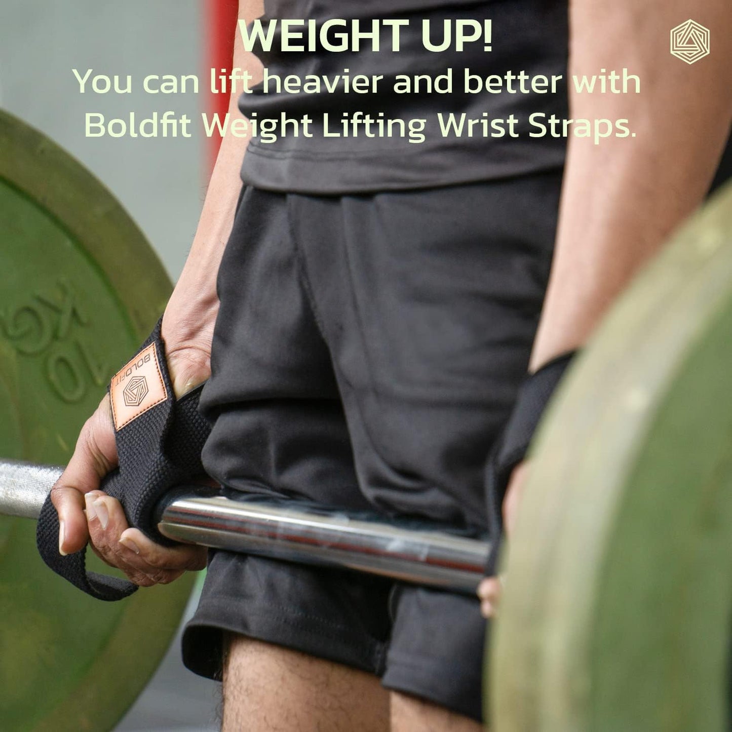 Boldfit Weight Lifting Straps and Wrist Support for Gym - Accessories for Men and Women - Deadlift Strap for Weightlifting and Grip