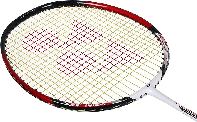 YONEX NR 7000i Graphite Strung Badminton Racket with Full Racket Cover (White/Red)| for Intermediate Players | 80 Grams |Maximum String Tension - 24lbs