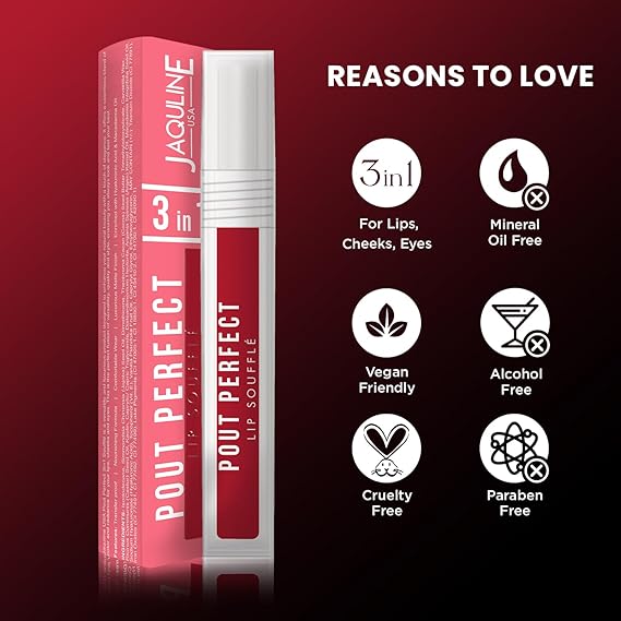 USA Pout Perfect Lip Souffle – Sugar Plum 03 | Soft Matte Finish, Lightweight & Long-Lasting Lip Color – Smooth Application and Comfortable Wear