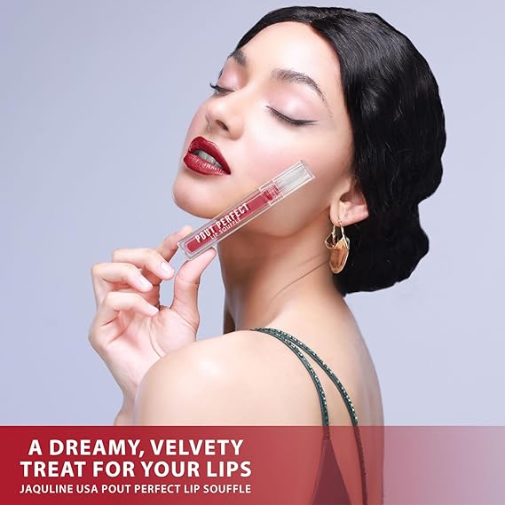 USA Pout Perfect Lip Souffle – Sugar Plum 03 | Soft Matte Finish, Lightweight & Long-Lasting Lip Color – Smooth Application and Comfortable Wear
