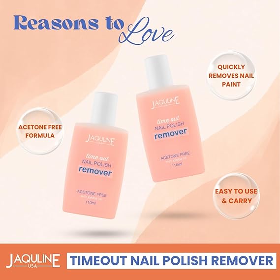 USA Time Out Nail Polish Remover – 110ml | Quick & Effective Formula for Removing Nail Color | Gentle on Nails & Cuticles