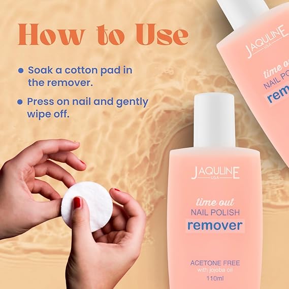USA Time Out Nail Polish Remover – 110ml | Quick & Effective Formula for Removing Nail Color | Gentle on Nails & Cuticles