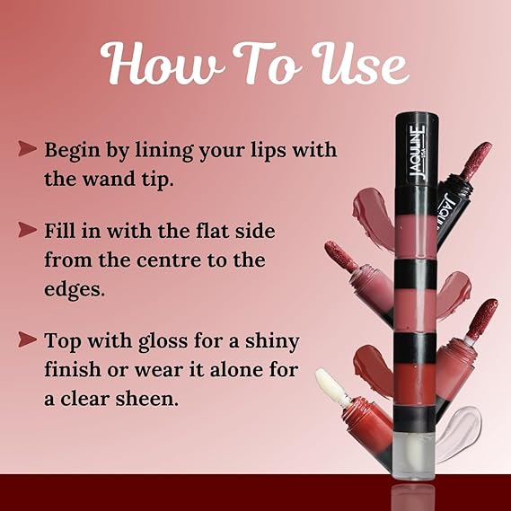 USA Stack Attack 4 in 1 Liquid Lipstick – Boss Bold | 4ml | Long-Lasting, Smudge-Proof, Highly Pigmented Shades in One Stackable Design