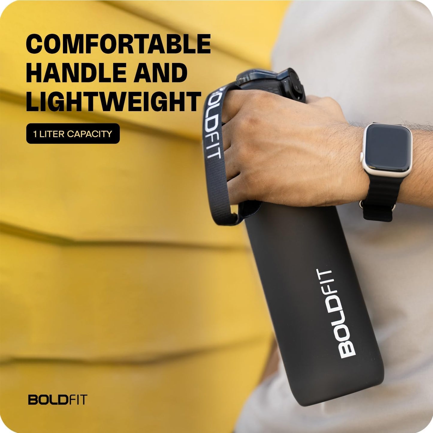 Boldfit Sipper Bottle for Adults - Water Bottle with Motivational Time Markers for Kids, School Boys, Girls, Sports Water Bottles for Gym with Measurement BPA Free Water Bottles