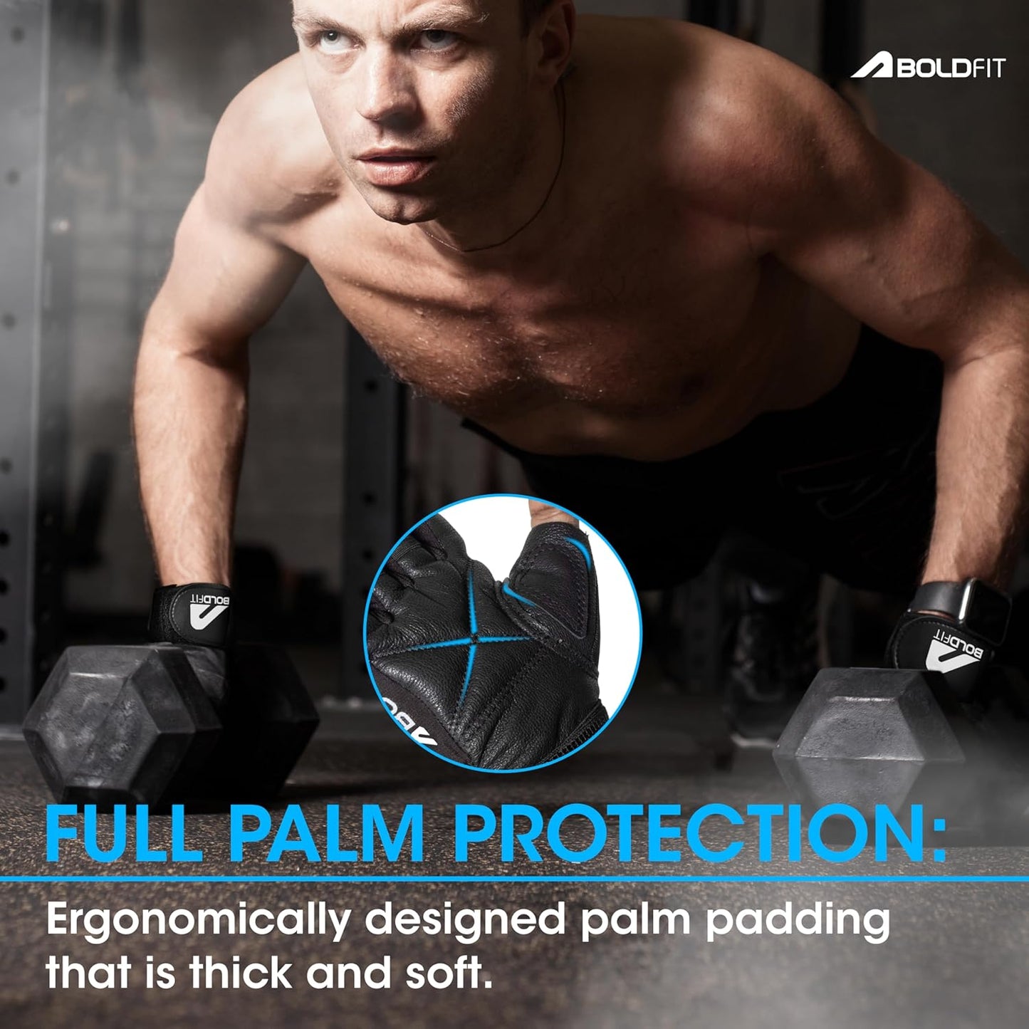 Boldfit Gym Gloves for Men & Women with Wrist Support Accessories for Weightlifting, Training, Exercise, Cycling Gloves, Bike Sports Gloves- Warrior -M, Polycotton Blend, Black(7.5" - 8")