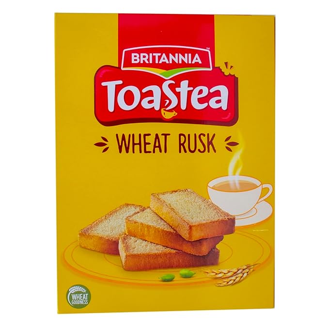 BRITANNIA Toastea Suji Rusk 21.51oz (610g) | Biscotte De Semoule - Crispy Tea Time Snack - Crispy Crunchy Toast