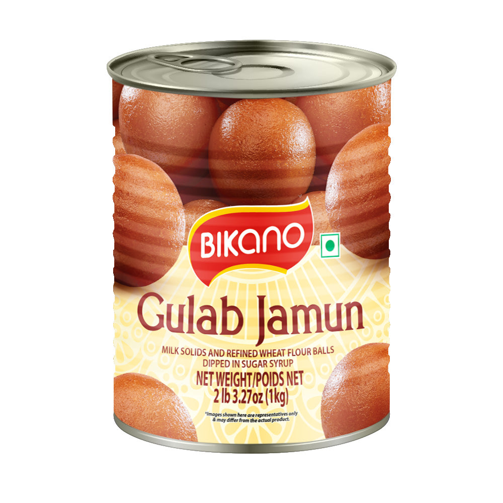 Bikano Gulab Jamun 1kg – Soft & Juicy Indian Dessert | Traditional Sweet with Rich Flavor