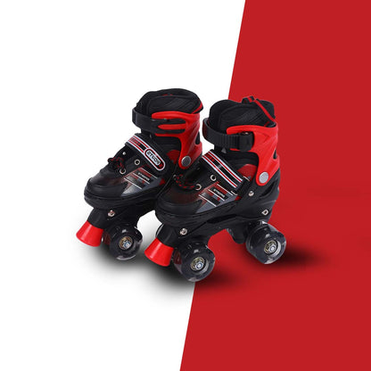 Endless EL1029 Adjustable Roller Skates for 3 to 6 Years | Strong Chassis and 70 mm PU Four Flashing Wheels | ABEC 7 Bearings | Indoor and Outdoor