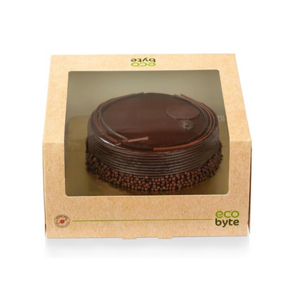 EcoByte ITC Cake Box with Window , 10x10x5 Inch | Pack of 15 | Paper Boxes for Cakes and Pastries | Ideal for Birthdays, Events, and Bakery Display