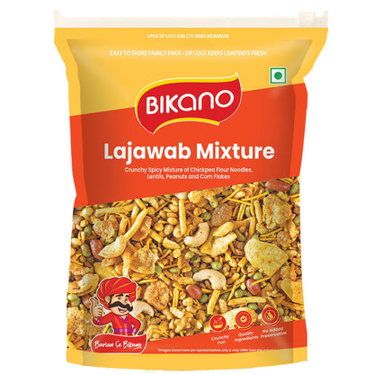 Bikano Lajawab Mixture 400g – Crispy, Spicy & Irresistibly Crunchy Indian Namkeen | Vegetarian Snack