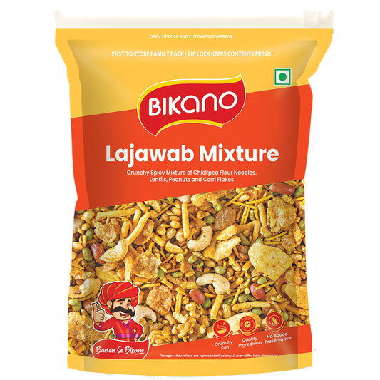 Bikano Lajawab Mixture 400g – Crispy, Spicy & Irresistibly Crunchy Indian Namkeen | Vegetarian Snack