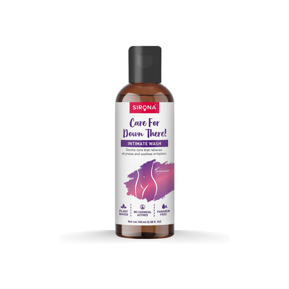 Sirona Natural pH Balanced Intimate Wash | 100 ml | Feminine Hygiene Cleanser with 5 Botanical Herbs | Gentle Daily Intimate Wash for pH Balance & Sensitive Skin