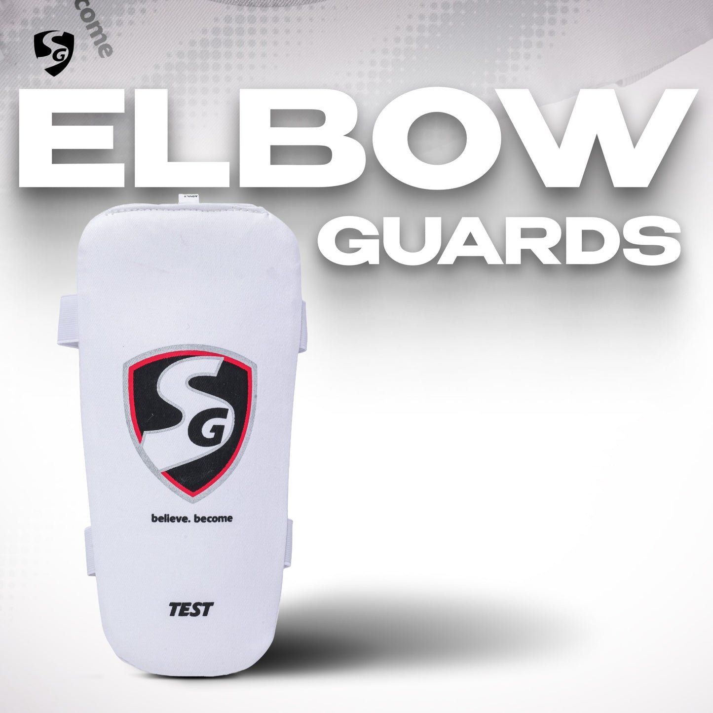 SG Pro Batting Elbow Guard, Men's White