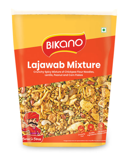 Bikano Lajawab Mixture 1kg – Crispy, Spicy & Irresistibly Crunchy Indian Namkeen | Vegetarian Snack | Family Pack