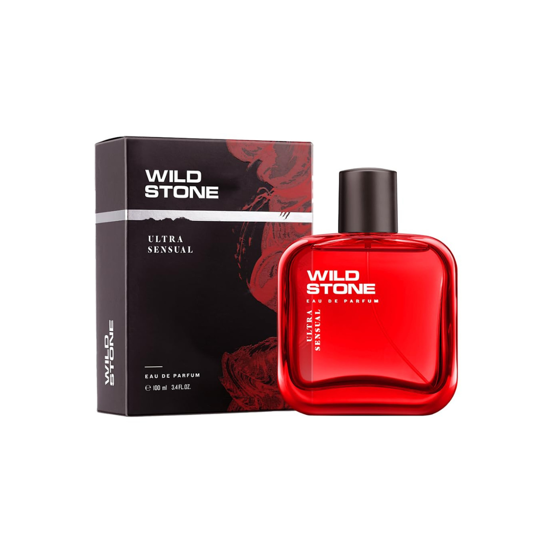 Wild Stone Ultra Sensual EDP Perfume for Men, 3.38oz | Long Lasting |Notes of Dry amber, Lemon basil & lavender | Fragrance for Modern Lifestyle | Ideal Gift for Him | Active Lifestyle