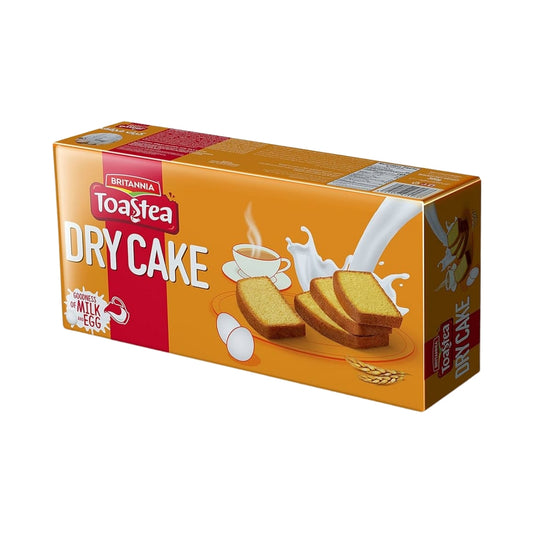 Britannia Toastea Dry Cake Soft & Delicious Cake| Perfect Snack for Breakfast & Tea Time 10.75oz (300g) Pack of 1