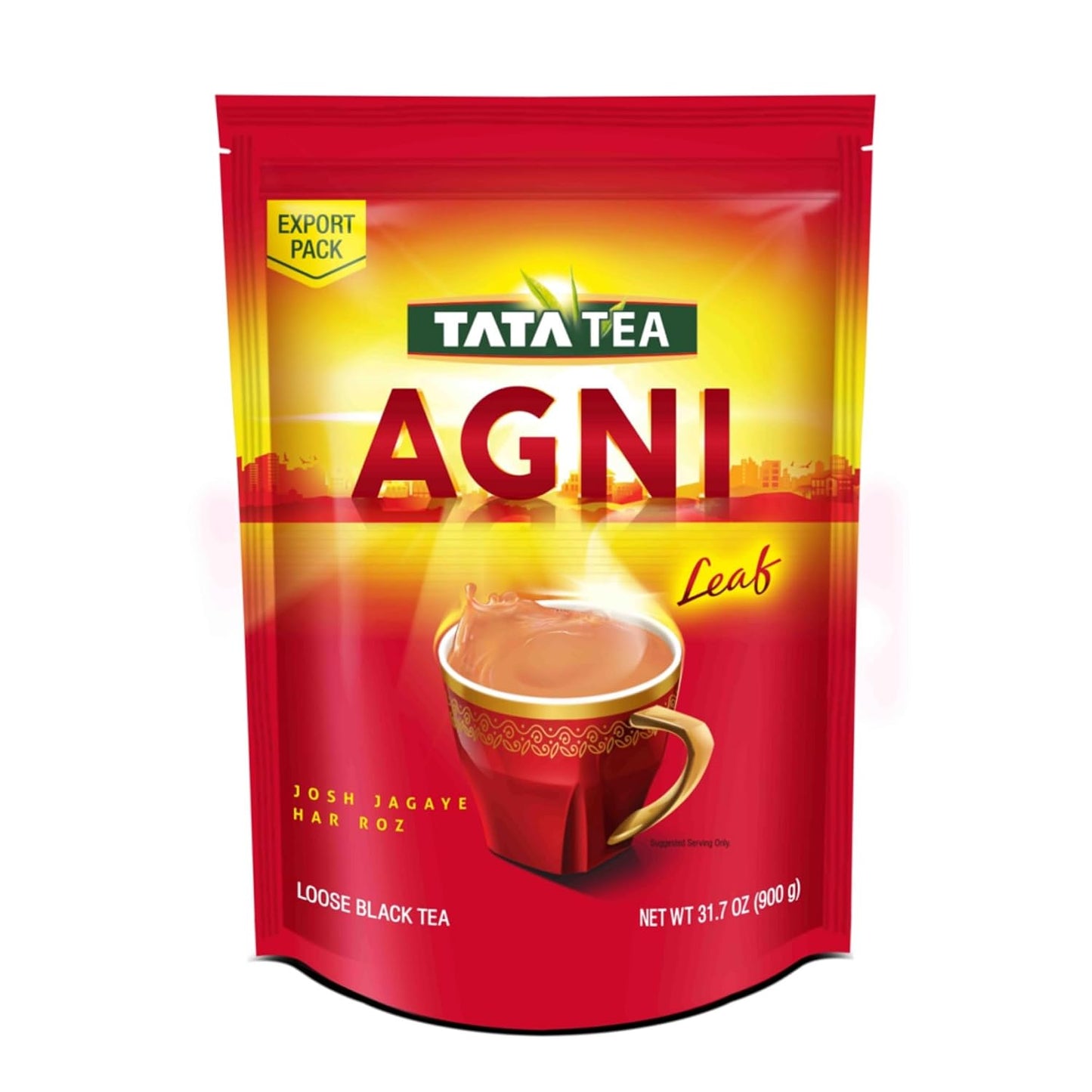Tata Tea Agni Loose Black Tea, Premium Indian Assam Blend, Bold Flavor for Chai, 900g (31.7 oz)