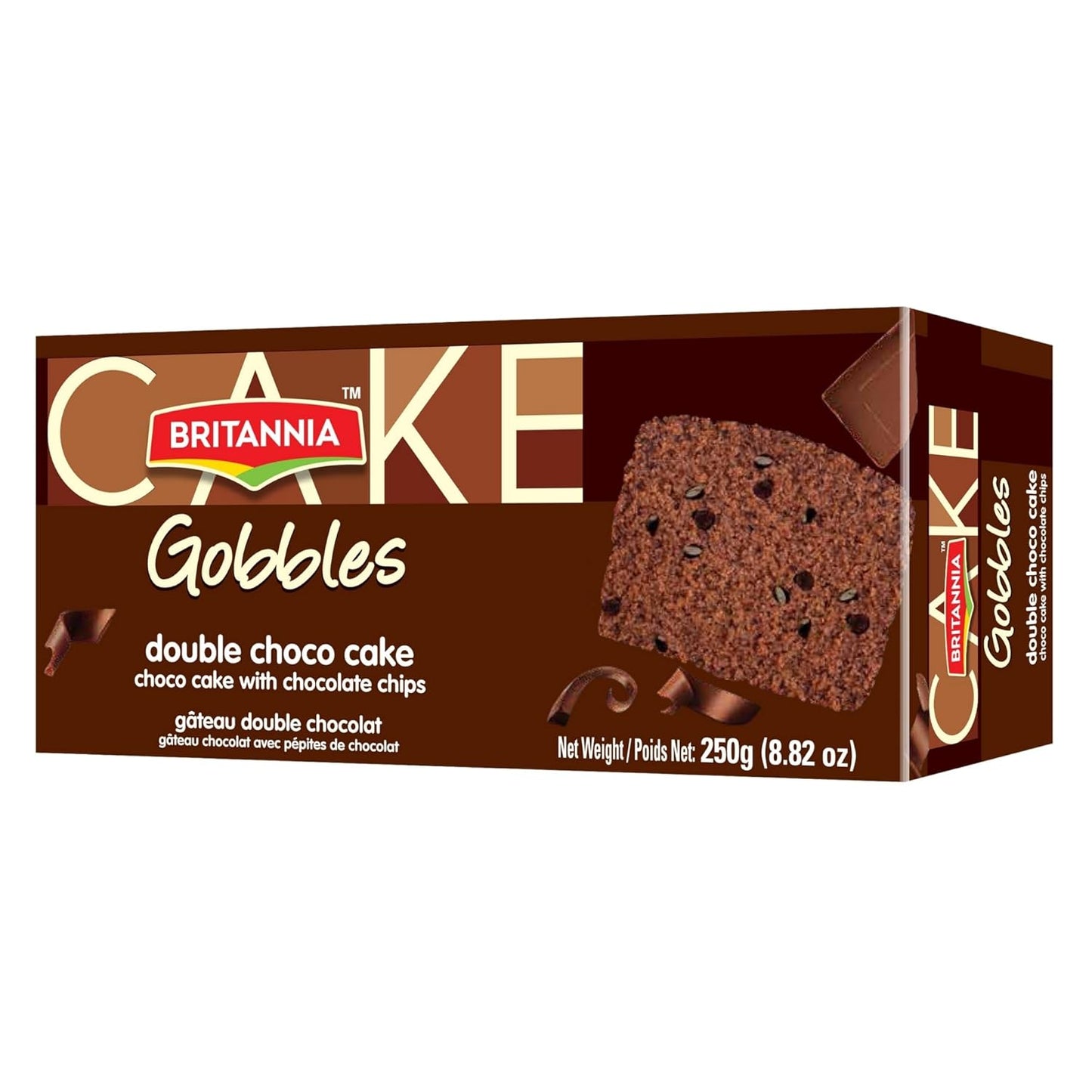 Britannia Double Chocolate Flavored Cake Rich & Moist Eggless Dessert Perfect Snack for Kids & Tea Time 7.05oz (200g)