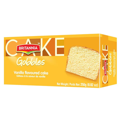 Britannia Vanilla Flavored Cake Soft & Moist Eggless Dessert Perfect Snack for Kids & Tea Time 7.05oz (200g)