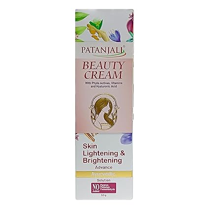 Patanjali Beauty Cream 50g, 1.69 Fl Oz (Pack of 1), white