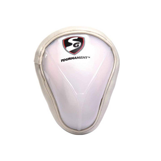 SG Premium Abdominal Pads | White | Men's Size | Plastic | Men | High Impact-Resistant | Foam Casing | Fluffed Cotton Stuffing | Groin Protection | Fits Jockstraps & Briefs