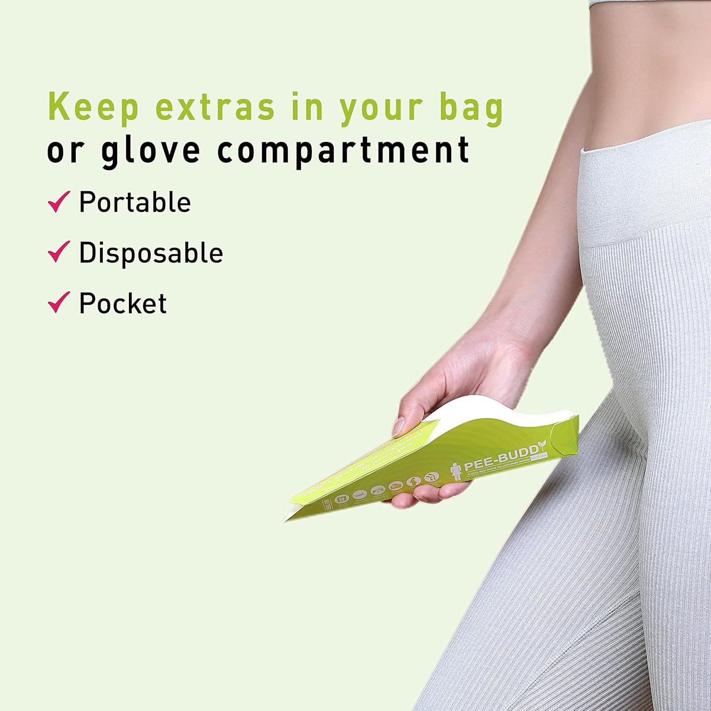 Sirona PeeBuddy Portable Female Urination Device | Disposable Female Urinal Funnel | Foldable, Waterproof & Hygienic | Ideal for Travel, Camping, Hiking, Road Trips & Public Restrooms