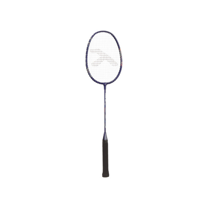 HUNDRED Powertech 200 PRO Badminton Racquet with Head Cover (Black,White,Navy Size: Standard, Grip Size:G5) | Strung | Material: Aluminium | For Intermediate Players | Weight: 95 grams | Maximum String Tension - 18-20lbs