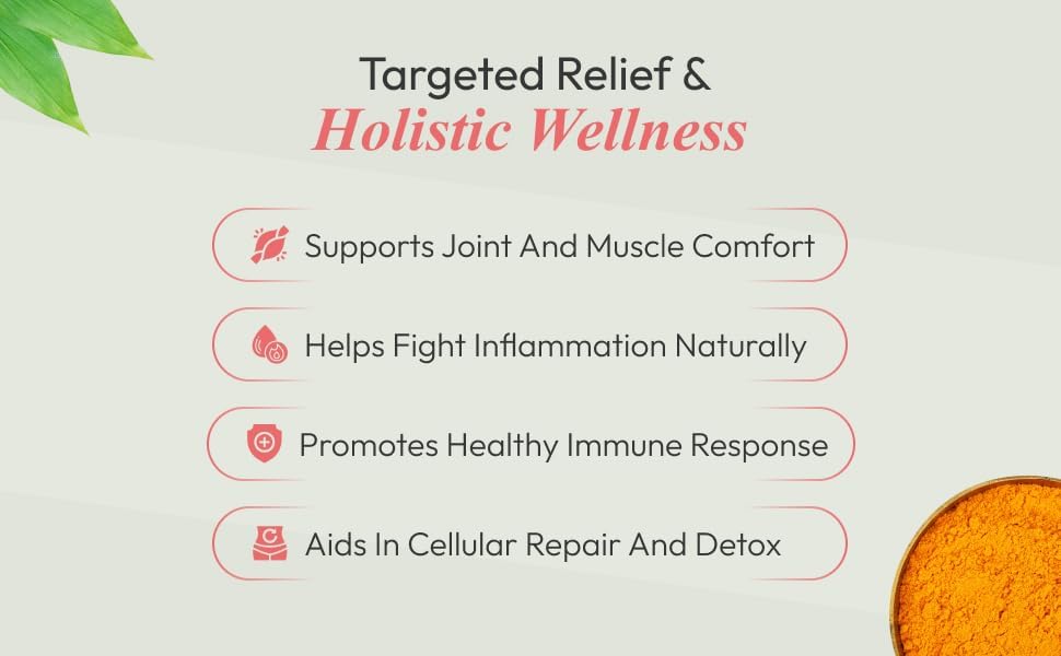 Patanjali Nutrela Curcumin Gold+ with Salai Guggul & Black Pepper - 95% Curcuminoids Turmeric Supplement - Joint Support & Inflammation Relief - 120 Vegetarian Capsules