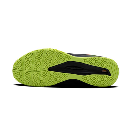 Hundred Beast Armor PBX Unisex Non-Marking Pickleball Shoes | Lightweight Comfort and Cushioned Grip for Indoor & Outdoor Court Play (Black/Lime/Orange)