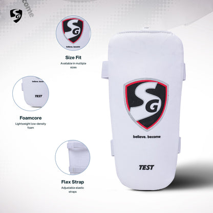 SG Pro Batting Elbow Guard, Men's White