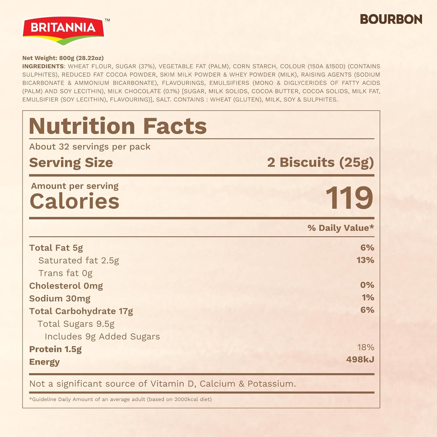 Britannia Bourbon Creme Biscuits