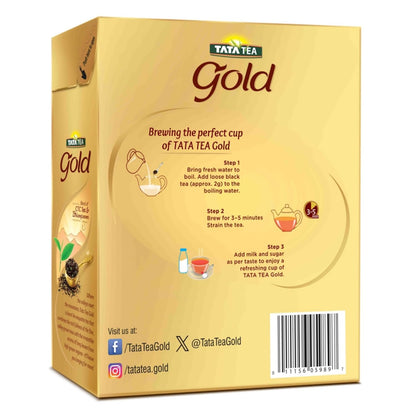 Tata Tea Gold Black Tea, Premium Indian Black Tea, Rich Aroma & Full-Bodied Flavor, 900g (31.7 oz)