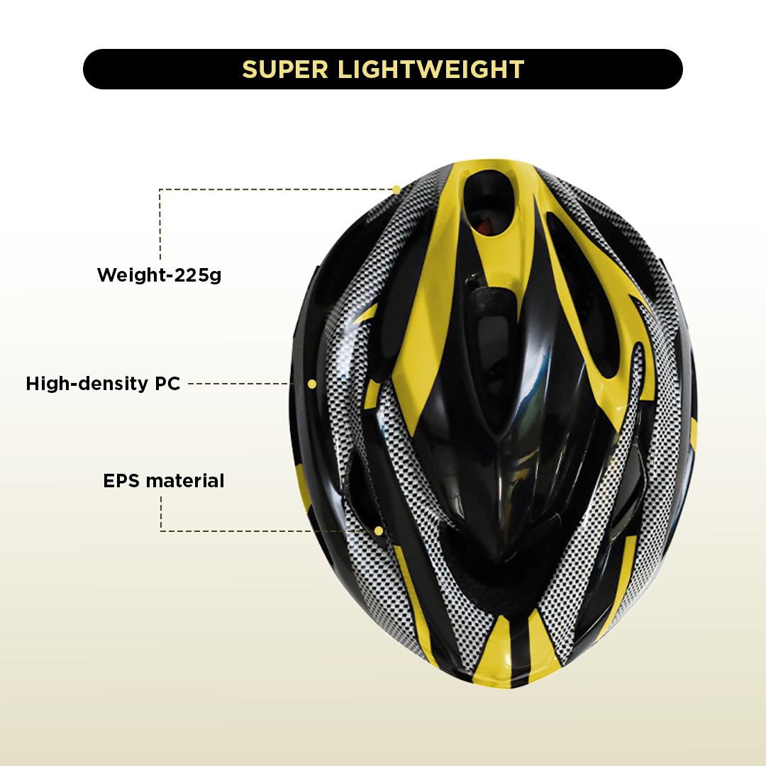 Endless EL1051 High Quality Cycle and Skates Helmet with Adjustable Strap | With Inside Cushioning Padding for Comfort | For Adults, Women and Men| Size: Free Size| Material : Polycarbonate, EPS