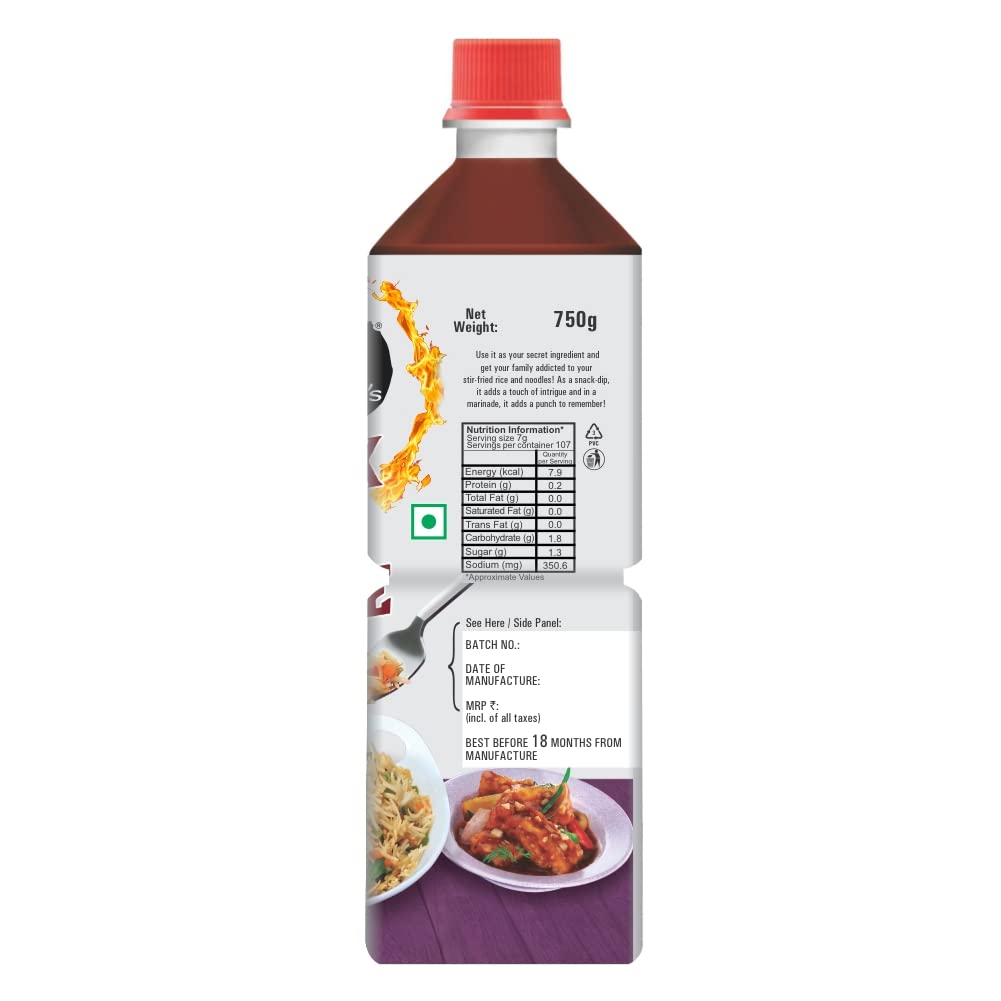 Ching's Secret Dark Soy Sauce, Authentic Indo-Chinese Soy Sauce for Stir-Fry, Marinades & Seasoning, 750g (26.46 oz)