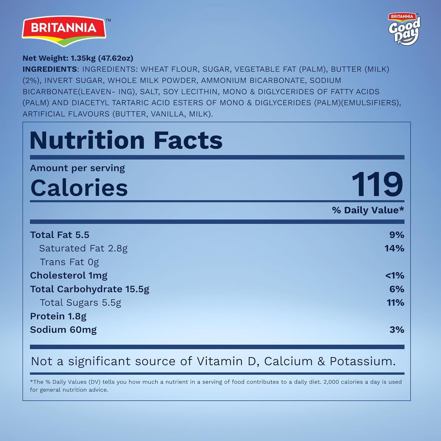 Britannia Good Day Assorted Cookies Variety Pack, Butter & Nut Biscuits, 2.98 lb (1.35 kg)