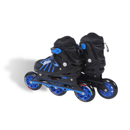 Endless EL1031 Inline Adjustable Skates for 3 to 6 Years | Aluminium Chassis and 100 mm PU Three Wheels | With ABEC 9 Bearings | Indoor and Outdoor