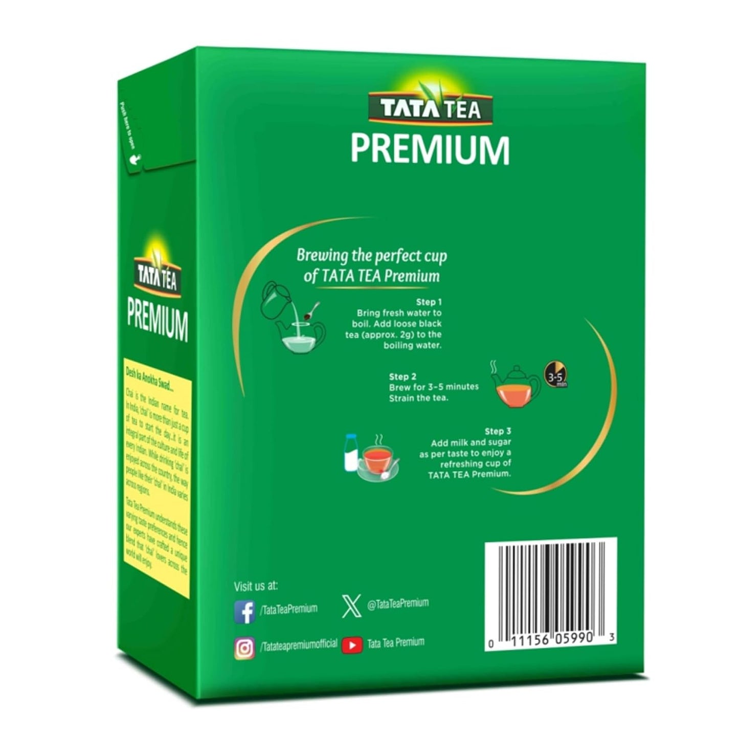 Tata Tea Premium Black Tea, Rich & Aromatic Indian Tea Blend, Desh Ka Anokha Swad, Export Pack, 450g (15.87 oz)