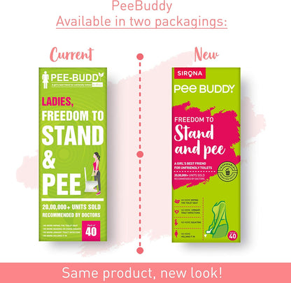 Sirona PeeBuddy Portable Female Urination Device | Disposable Female Urinal Funnel | Foldable, Waterproof & Hygienic | Ideal for Travel, Camping, Hiking, Road Trips & Public Restrooms