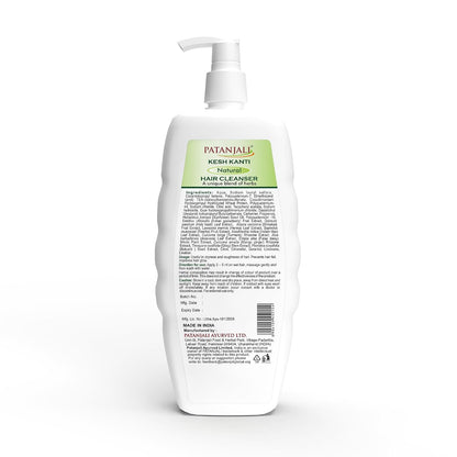 Patanjali Kesh Kanti Natural Shampoo 15.21 flOz | Herbal Ayurvedic Hair Cleanser with Amla, Shikakai, Neem & Aloe Vera | Gently Cleanses Scalp, Helps Reduce Hair Fall & Dandruff