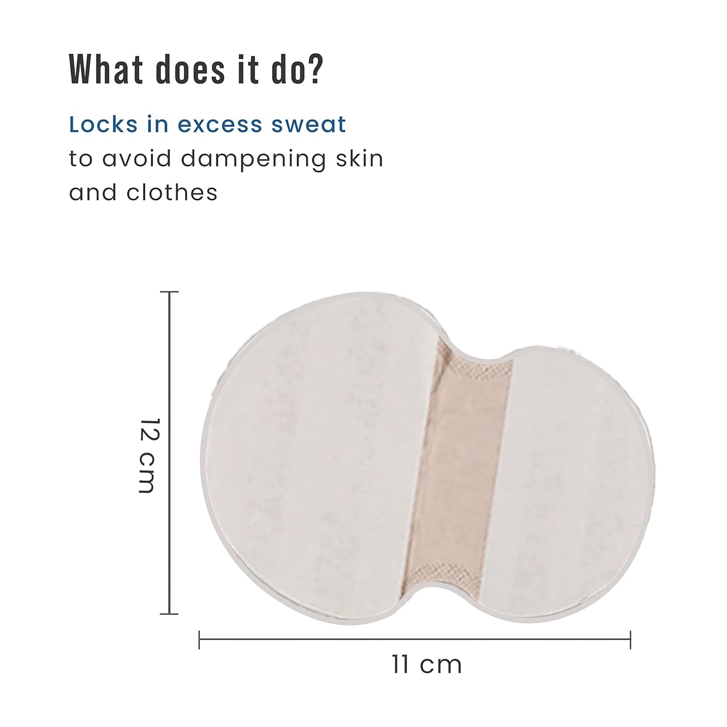 Sirona Disposable Underarm Sweat Pads | Self-Adhesive, High Absorbency Sweat Shields | Invisible Underarm Pads for Men & Women | Odor & Sweat Protection