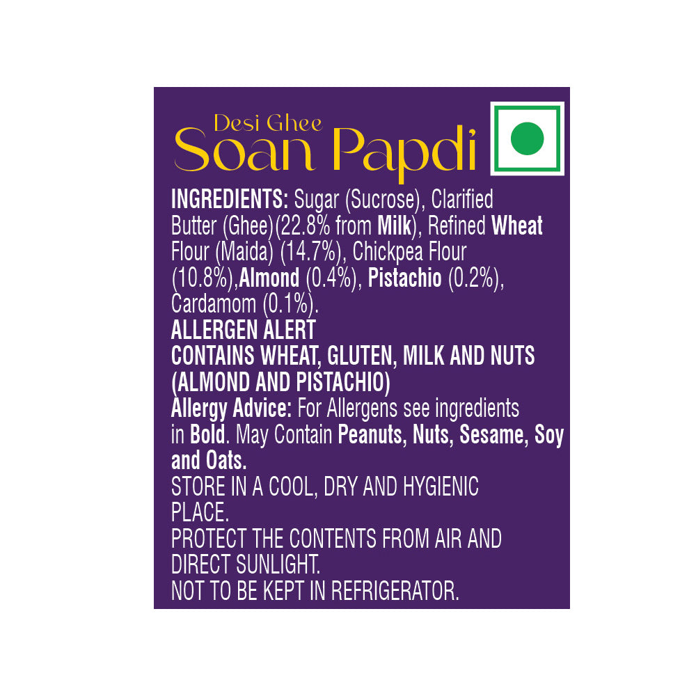 Bikano 250g Soan Papdi (Desi Ghee)